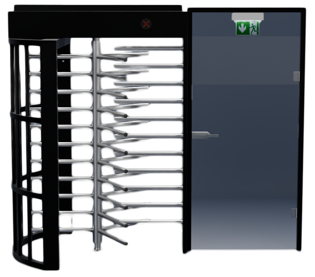 Hohes Tor Notausgang schwarz