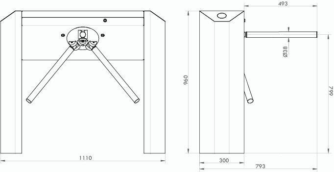 Drehkreuz und Leitsystem 4