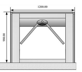 Drehkreuz und Leitsystem 2